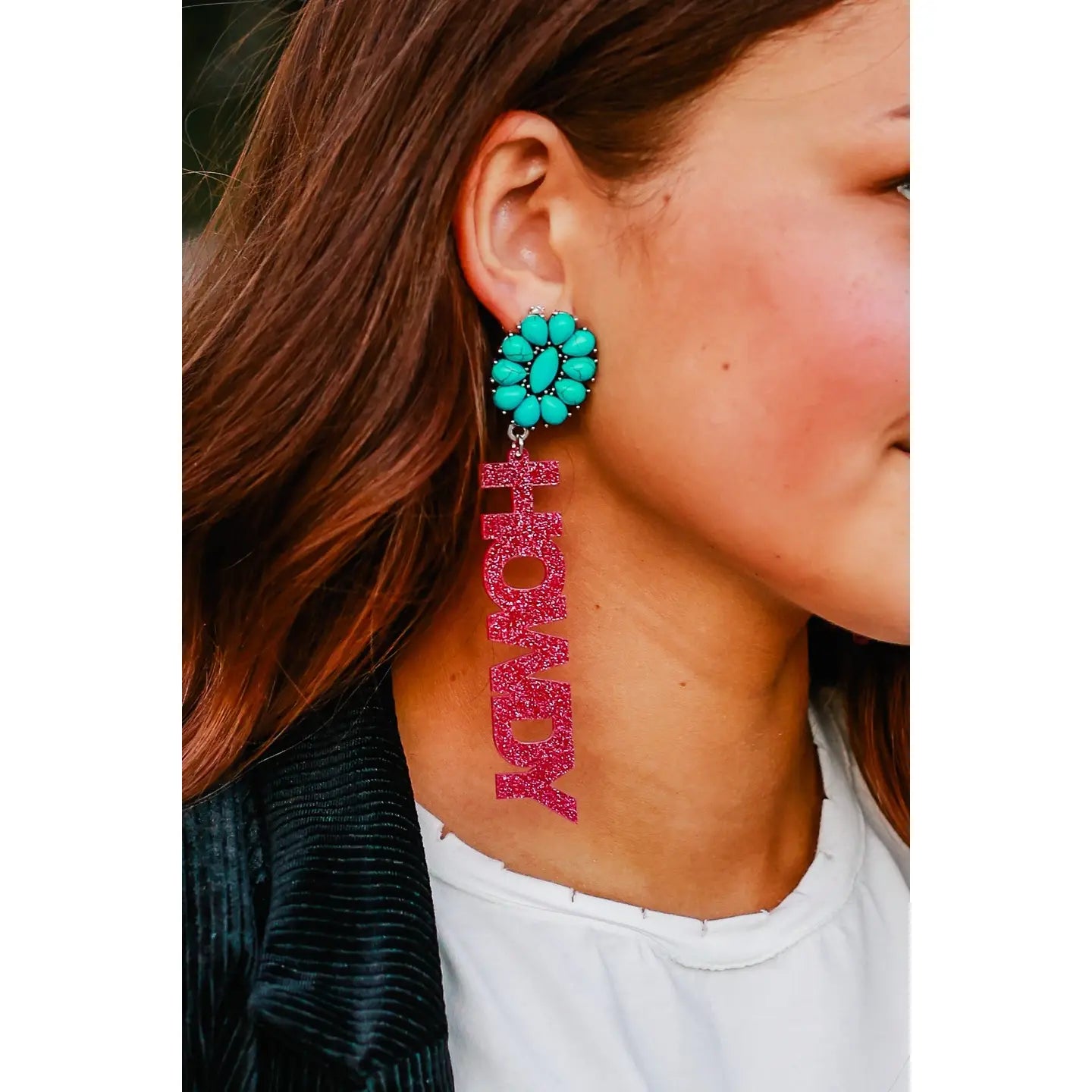 Howdy Pink Earrings