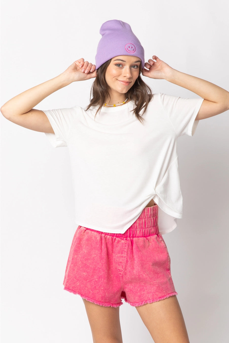 White Twisted Knot Knit